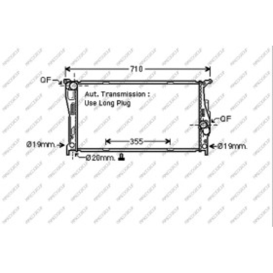 Radiatore BMW  3 Series - E90/E91 - 03/05 - 02/09  17117547059
