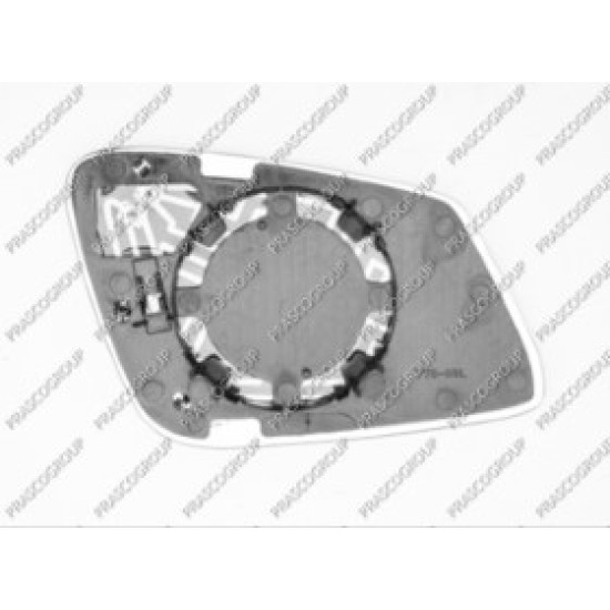 Piastra Specchio Sinistra Asferica-Termica Cromata-2 Pin BMW  3 Series - F30/F31 - 09/11 - 12/14  51167242701