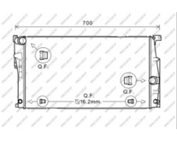Radiatore BMW  3 Series - F30/F31 - 09/11 - 12/14  17118672104