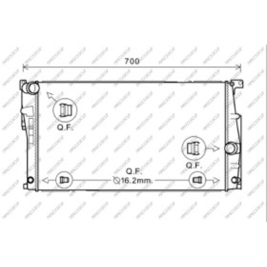 Radiatore BMW  3 Series - F30/F31 - 09/11 - 12/14  17118672104