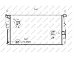 Radiatore BMW  3 Series - F30/F31 - 09/11 - 12/14  17117600516