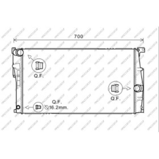 Radiatore BMW  3 Series - F30/F31 - 09/11 - 12/14  17117600516