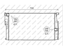 Radiatore BMW  3 Series - F30/F31 - 09/11 - 12/14  17117600511