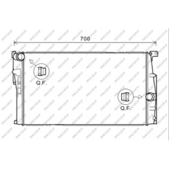 Radiatore BMW  3 Series - F30/F31 - 09/11 - 12/14  17117600511