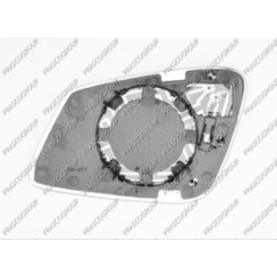 Piastra Specchio Destra Convessa-Termica-Cromata-2 Pins BMW  1 Series - F20/F21 - 02/11 - 01/15  51167242702