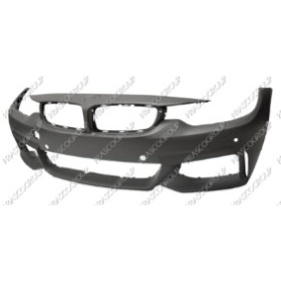 Paraurti Anteriore Con Primer-Con Fori Pdc+Supporti-Con Foro Telecamera Laterale-Con Tracce Lavafari BMW  4 Series - F36 - Grand Coupe - M-Tech - 05/15 - 02/17  51118061918