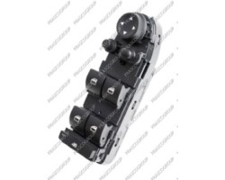 Pulsantiera Nera-4 Interruttori-Alzacristallo Porta Anteriore Sinistra-Con Funzione Chiusura Retrovisori-18 Pins BMW  X5 - E70 - 01/07 - 03/10  61319217333