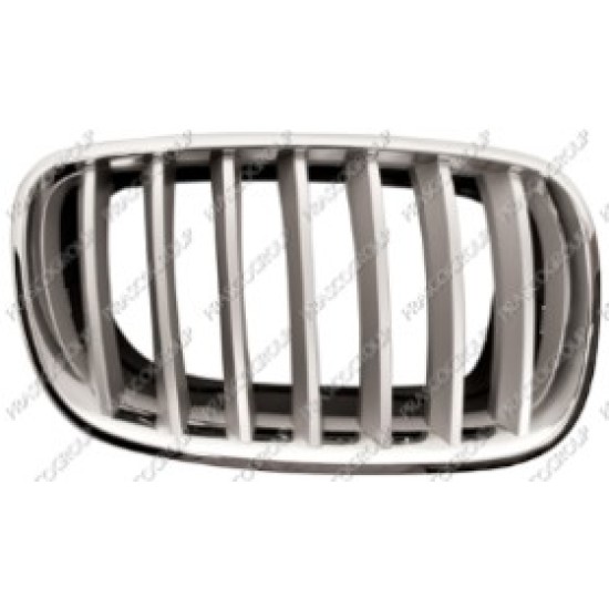 Griglia Radiatore Destra-Cromata/Titanio BMW  X6 - E71 - 01/08 - 06/14  51137185224