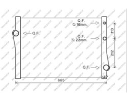 Radiatore BMW  X6 - E71 - 01/08 - 06/14  17117533472
