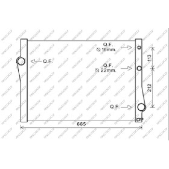 Radiatore BMW  X6 - E71 - 01/08 - 06/14  17117533472