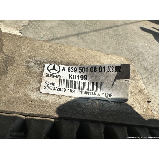 Intercooler MERCEDES-BENZ VITO Bus (W639) [ 2003 - > ] Behr K0199 OEM A6395010801