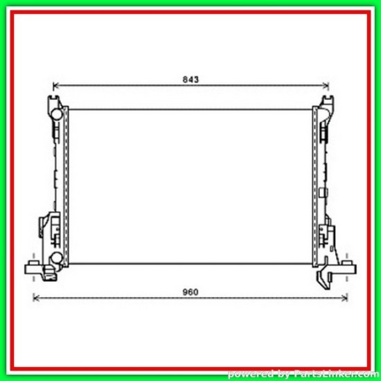 Radiatore acquaRENAULT TRAFIC III [ 2014 -   OPEL VIVARO 2014  FIAT TALENTO  2016 -  FT900R001  OE 214104344R / 93868353