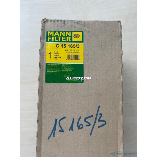 Filtro d`aria CHEVROLET S10 pick-up (2505 101 CP) MANN C15165/3