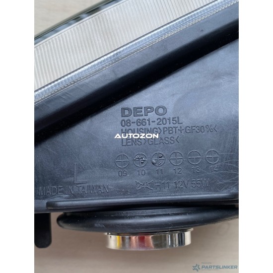 Griglia proiettore FIAT BRAVO II (198) [ 2006 - > ] Depo 08-661-2015L