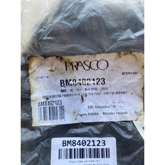 Griglia Destra Paraurti Nera-Con Sede Fendi-Con Fori Modanatura 2012> BMW  X6 - E71 - 01/08 - 06/14  51117312606