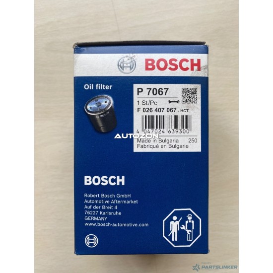 Filtro olio ALFA ROMEO MITO (955_) [ 2008 - > ] BOSCH P7067