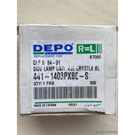 Indicatore direzione, componenti VOLKSWAGEN GOLF I (17) [ 1974 - 1985 ] Depo 441-1403PXBE-S